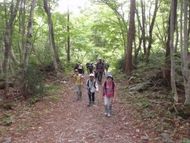 キャンプ場奥から登山道へ