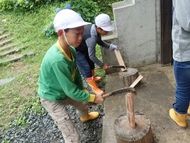 野外炊飯③