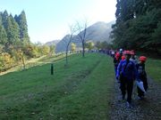 キャンプ場を通過