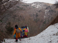 登山練習（帰り道）