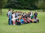 キャンプ場で全体写真撮影