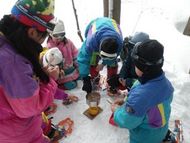 お湯を沸かしました