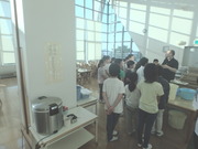 お湯がこぼれました！