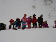 スノーシュー装着