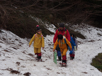 登山練習（雪上）