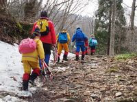 登山練習（森の中）