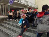 ゴール後の休憩